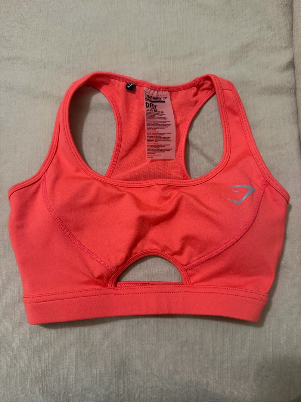 Gymshark Coral Racerback Sports Bra